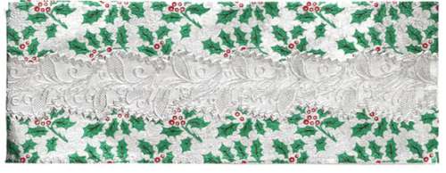 Christmas Cake Frill - Holly #1 - Click Image to Close